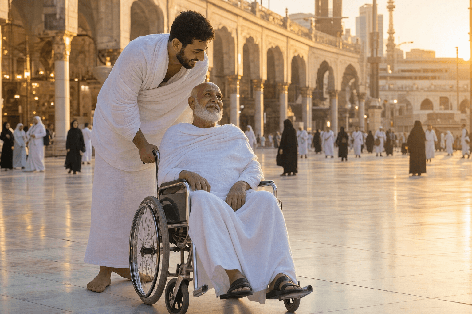 العمرة مع الوالدين كبار السن: دليل العناية الكاملة